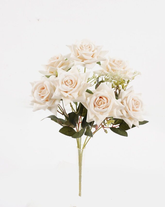 Artificial Flower 25*39CM Rose Bush*7 GS-55319005-W1 2025Jan YeahFlower is one of Chinese leading OEM manufacturers and exporters , supplying the silk flowers, wholesale artificial trees