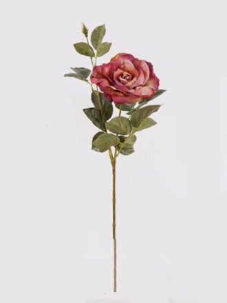 Artificial Flower 23*23*67cm Rose single stem GS-39124017-R1 Single Flowers 3,000+ sqm showroom with thousands of artificial flowers, plants & trees ready for global sourcing.
