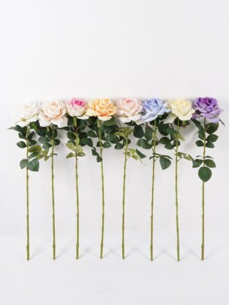 Artificial Flower 18*18*66cm Rose  single stem GS-70724007-B1 2025Feb 3,000+ sqm showroom with thousands of artificial flowers, plants & trees ready for global sourcing.
