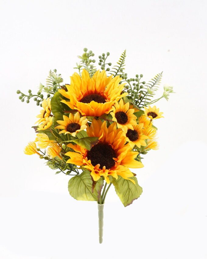 Artificial Flower 30*30*45cm Sunflower *9 bush GS-61524061 2025Jan YeahFlower is one of Chinese leading OEM manufacturers and exporters , supplying the silk flowers, wholesale artificial trees