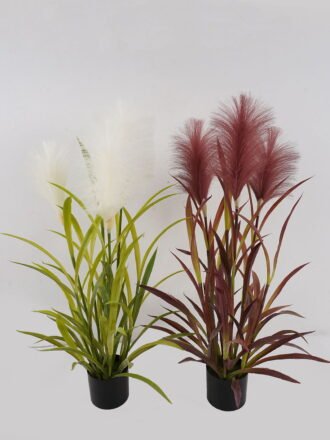 Artificial Grass 40*40*90cm Grass *4 in PP pot GS-61924079 2025Jan 3,000+ sqm showroom with thousands of artificial flowers, plants & trees ready for global sourcing.
