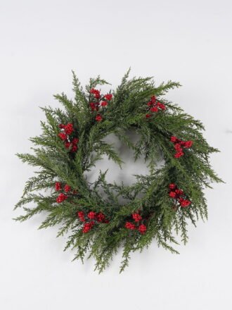 Artificial Plant 32*32*64cm Cypress leaf single stem GS-54024121R 2025Jan 3,000+ sqm showroom with thousands of artificial flowers, plants & trees ready for global sourcing.