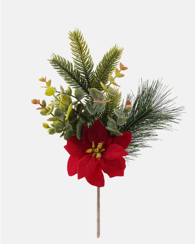 Artificial Plant 15*15*30cm Christmas flower Single stem GS-54024057 2025Jan YeahFlower is one of Chinese leading OEM manufacturers and exporters , supplying the silk flowers, wholesale artificial trees