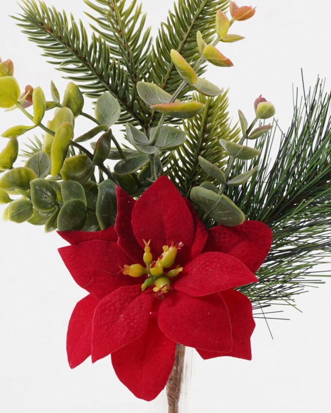 Artificial Plant 15*15*30cm Christmas flower Single stem GS-54024057 2025Jan YeahFlower is one of Chinese leading OEM manufacturers and exporters , supplying the silk flowers, wholesale artificial trees