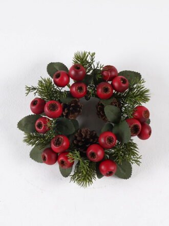Artificial Plant 45*45cm Eucalyptus wreath GS-75824006 WREATH 3,000+ sqm showroom with thousands of artificial flowers, plants & trees ready for global sourcing.