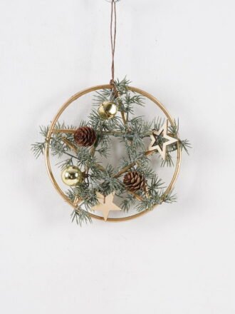 Artificial Plant 17*17cm Christmas wreath GS-54024080 2025Jan 3,000+ sqm showroom with thousands of artificial flowers, plants & trees ready for global sourcing.
