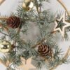 Artificial Plant 17*17cm Christmas wreath GS-54024079 2025Jan YeahFlower is one of Chinese leading OEM manufacturers and exporters , supplying the silk flowers, wholesale artificial trees