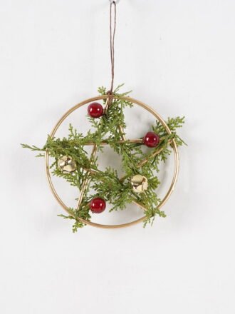Artificial Plant 17*17cm Christmas wreath GS-54024081 2025Jan 3,000+ sqm showroom with thousands of artificial flowers, plants & trees ready for global sourcing.