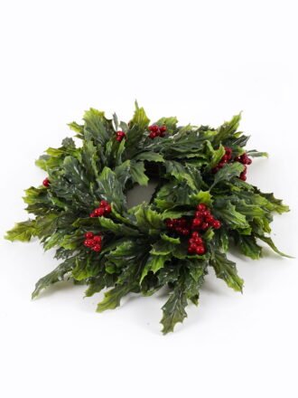 Artificial Plant 33*33cm Pine needle wreath GS-76024027 2025Feb 3,000+ sqm showroom with thousands of artificial flowers, plants & trees ready for global sourcing.