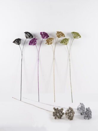 Artificial Plant 15*15*100cm Flower *2 single stem GS-54024064-S1 2025Jan 3,000+ sqm showroom with thousands of artificial flowers, plants & trees ready for global sourcing.