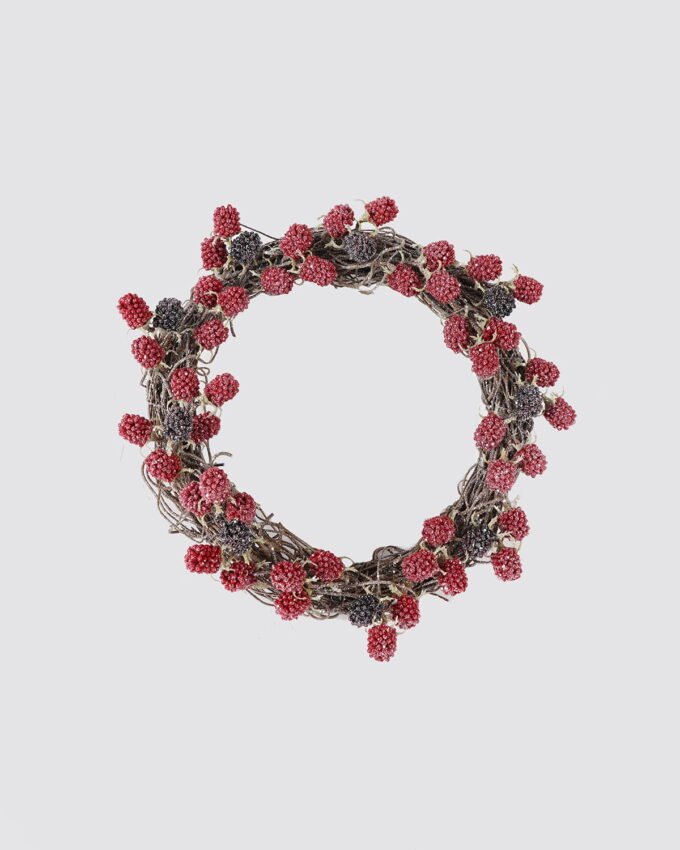 Artificial Plant 31*31cm Mixed pine berry wreath GS-54024058 2025Jan YeahFlower is one of Chinese leading OEM manufacturers and exporters , supplying the silk flowers, wholesale artificial trees