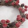 Artificial Plant 31*31cm Mixed pine berry wreath GS-54024058 2025Jan YeahFlower is one of Chinese leading OEM manufacturers and exporters , supplying the silk flowers, wholesale artificial trees