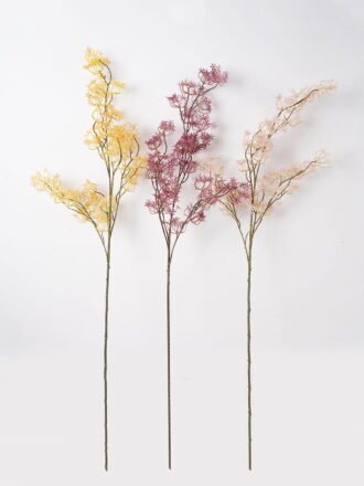 Dried Flowers 70cm Apple leaf single stem GS-56624112-Y1 2025Jan YeahFlower is one of Chinese leading OEM manufacturers and exporters , supplying the silk flowers, wholesale artificial trees
