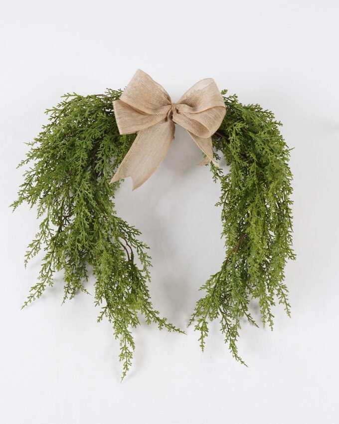 Artificial Plant 68*50cm Pine needle wreath GS-54024077 2025Jan YeahFlower is one of Chinese leading OEM manufacturers and exporters , supplying the silk flowers, wholesale artificial trees