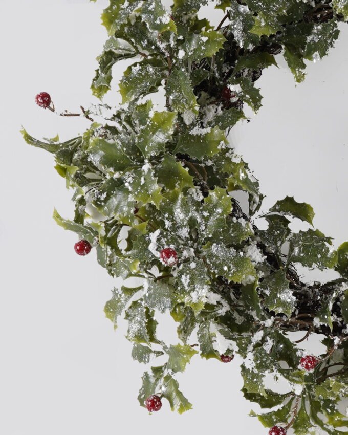 Artificial Plant 61*61cm leaf berry Wreath GS-54024045 2025Jan YeahFlower is one of Chinese leading OEM manufacturers and exporters , supplying the silk flowers, wholesale artificial trees