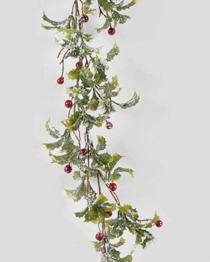 Artificial Plant 15*15*180cm leaf berry garland GS-54024044 2025Jan YeahFlower is one of Chinese leading OEM manufacturers and exporters , supplying the silk flowers, wholesale artificial trees