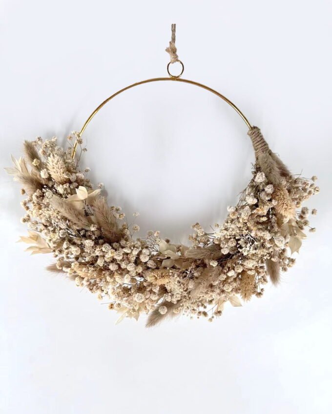 Dried Flowers 20cm Dried flower wreath GS-56624108 2025Jan YeahFlower is one of Chinese leading OEM manufacturers and exporters , supplying the silk flowers, wholesale artificial trees