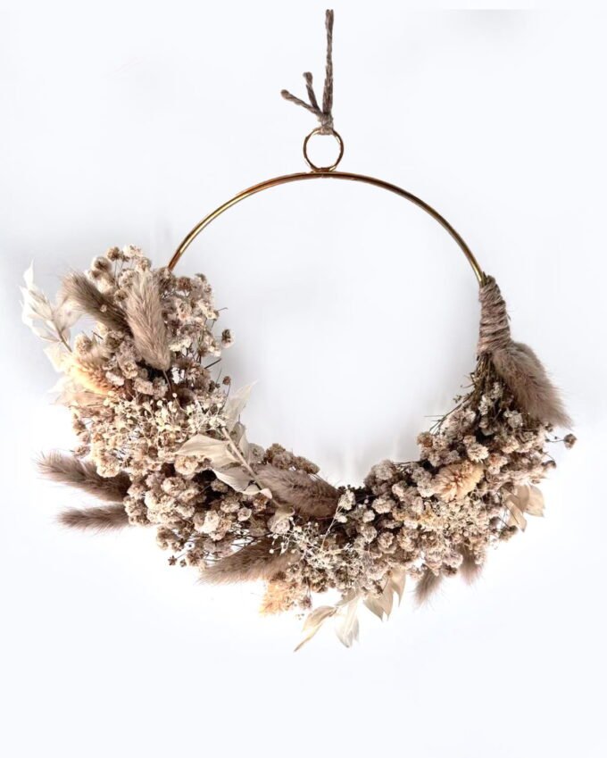 Dried Flowers 20cm Dried flower wreath GS-56624108 2025Jan YeahFlower is one of Chinese leading OEM manufacturers and exporters , supplying the silk flowers, wholesale artificial trees