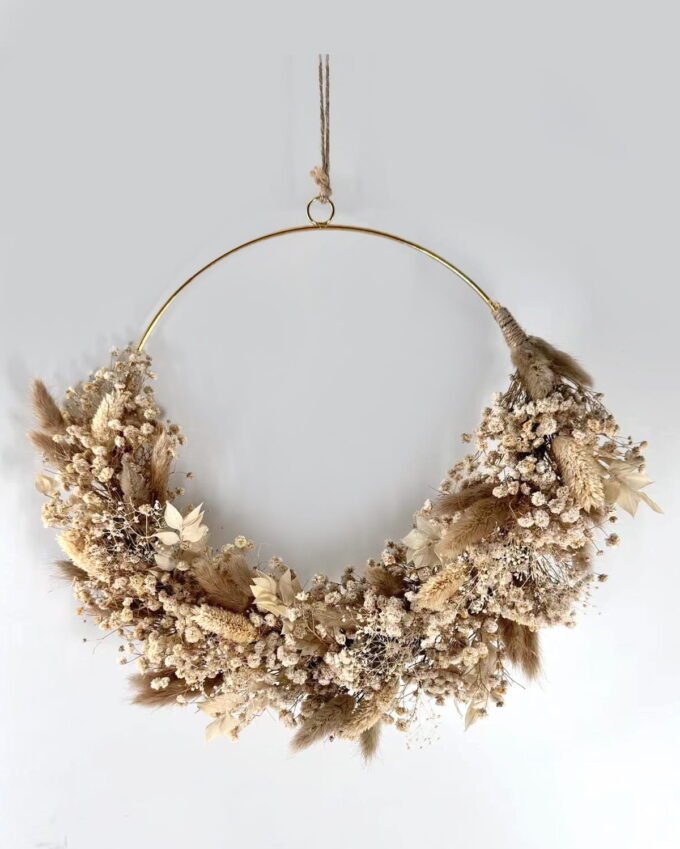 Dried Flowers 20cm Dried flower wreath GS-56624108 2025Jan YeahFlower is one of Chinese leading OEM manufacturers and exporters , supplying the silk flowers, wholesale artificial trees