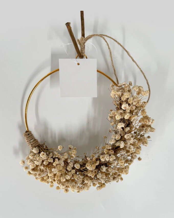 Dried Flowers 5*18cm Dried flower wreath GS-56624098 2025Jan YeahFlower is one of Chinese leading OEM manufacturers and exporters , supplying the silk flowers, wholesale artificial trees