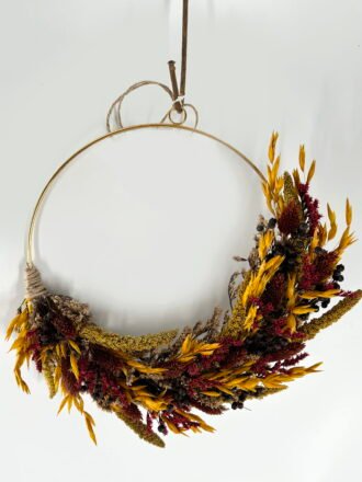 Dried Flowers 5*25cm Dried flower wreath GS-56624102 2025Jan 3,000+ sqm showroom with thousands of artificial flowers, plants & trees ready for global sourcing.