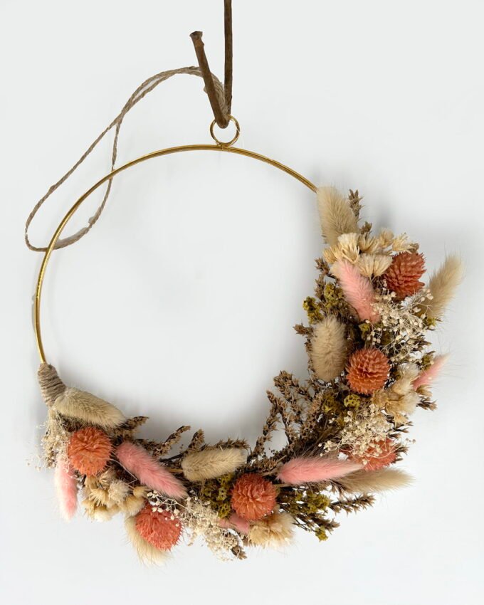 Dried Flowers 5*25cm Dried flower wreath GS-56624102 2025Jan YeahFlower is one of Chinese leading OEM manufacturers and exporters , supplying the silk flowers, wholesale artificial trees