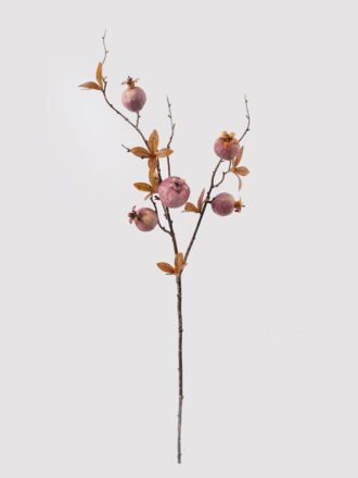 Artificial Branch fruit 75cm Pomegranate *5 single stem GS-77625005DUP-O1 2025Apr 3,000+ sqm showroom with thousands of artificial flowers, plants & trees ready for global sourcing.