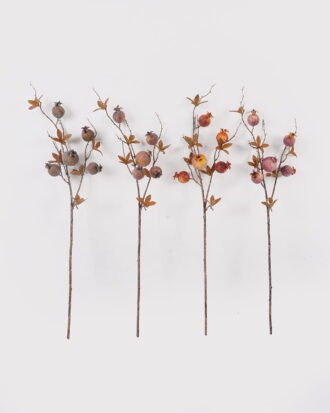 Artificial Branch fruit 75cm Pomegranate *5 single stem GS-77625005DUP 2025Apr YeahFlower is one of Chinese leading OEM manufacturers and exporters , supplying the silk flowers, wholesale artificial trees