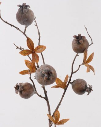 Artificial Branch fruit 75cm Pomegranate *5 single stem GS-77625005DUP 2025Apr YeahFlower is one of Chinese leading OEM manufacturers and exporters , supplying the silk flowers, wholesale artificial trees