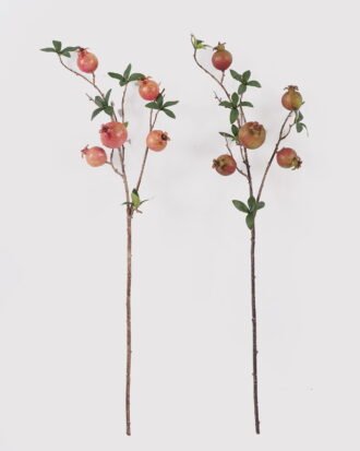 Artificial Branch fruit 78cm Pomegranate *5 single stem GS-77625009DUP 2025Apr YeahFlower is one of Chinese leading OEM manufacturers and exporters , supplying the silk flowers, wholesale artificial trees