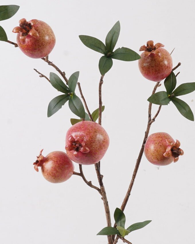 Artificial Branch fruit 78cm Pomegranate *5 single stem GS-77625009DUP 2025Apr YeahFlower is one of Chinese leading OEM manufacturers and exporters , supplying the silk flowers, wholesale artificial trees