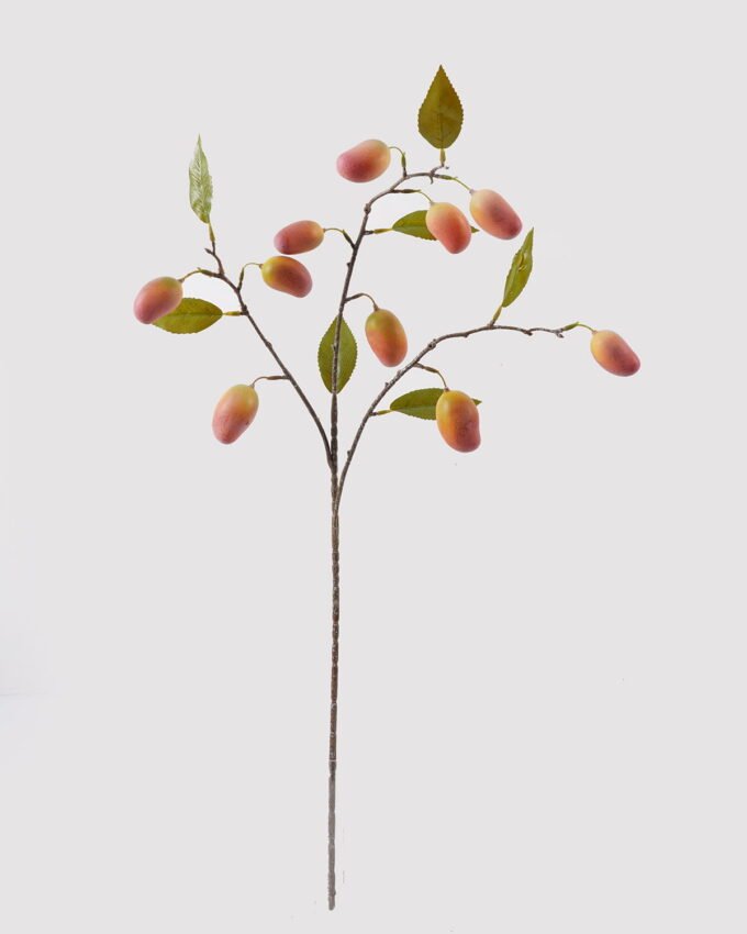 Artificial Branch fruit 85cm Mango *10 single stem GS-77625006DUP-O1 2025Apr YeahFlower is one of Chinese leading OEM manufacturers and exporters , supplying the silk flowers, wholesale artificial trees
