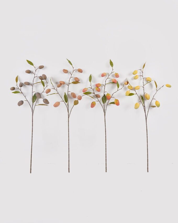 Artificial Branch fruit 85cm Mango *10 single stem GS-77625006DUP 2025Apr YeahFlower is one of Chinese leading OEM manufacturers and exporters , supplying the silk flowers, wholesale artificial trees