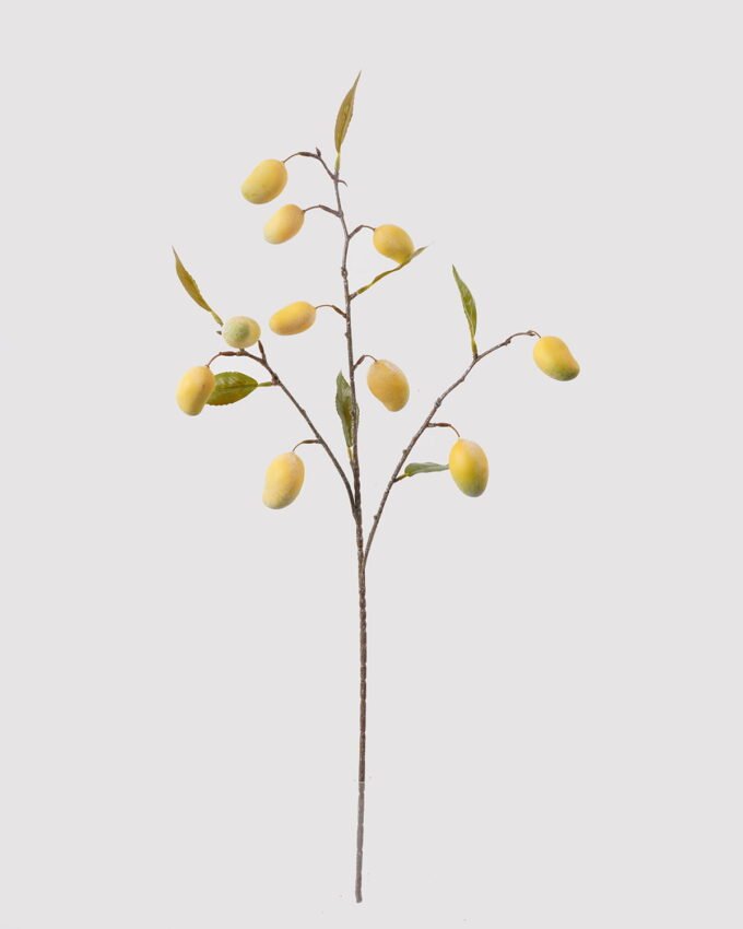 Artificial Branch fruit 85cm Mango *10 single stem GS-77625006DUP 2025Apr YeahFlower is one of Chinese leading OEM manufacturers and exporters , supplying the silk flowers, wholesale artificial trees