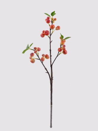 Artificial Branch fruit 16*16*62cm Apple *3 single stem/3 lvs GS-57724009-P1 2025Mar 3,000+ sqm showroom with thousands of artificial flowers, plants & trees ready for global sourcing.