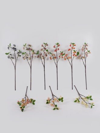 Artificial Branch fruit 16*16*62cm Apple *3 single stem/3 lvs GS-57724009-O1 2025Mar 3,000+ sqm showroom with thousands of artificial flowers, plants & trees ready for global sourcing.