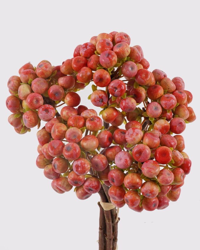 Artificial Branch fruit 15*15*29cm Apple *5 bush GS-57724002-O1 2025Mar YeahFlower is one of Chinese leading OEM manufacturers and exporters , supplying the silk flowers, wholesale artificial trees