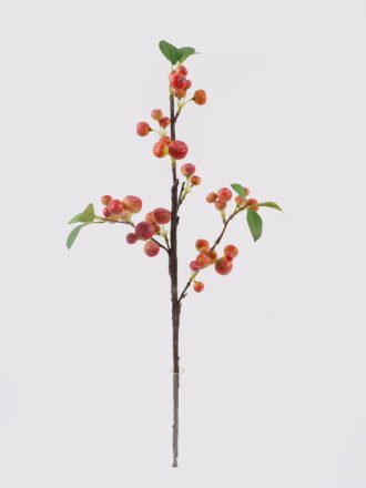 Artificial Branch fruit 17*17*56cm Apple single stem/3 lvs GS-57724007-W2 2025Mar 3,000+ sqm showroom with thousands of artificial flowers, plants & trees ready for global sourcing.