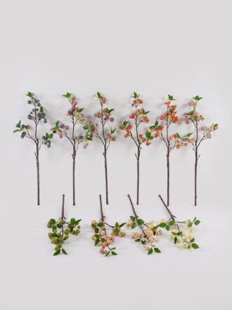 Artificial Branch fruit 16*16*62cm Apple *3 single stem/3 lvs GS-57724009-P1 2025Mar 3,000+ sqm showroom with thousands of artificial flowers, plants & trees ready for global sourcing.