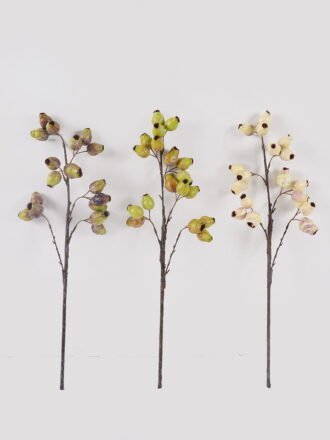 Artificial Branch fruit 19*19*62cm Eucalyptus fruit single stem GS-57724005-G1 2025Mar 3,000+ sqm showroom with thousands of artificial flowers, plants & trees ready for global sourcing.
