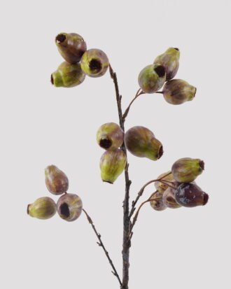 Artificial Branch fruit 19*19*62cm Eucalyptus fruit single stem GS-57724005 2025Mar YeahFlower is one of Chinese leading OEM manufacturers and exporters , supplying the silk flowers, wholesale artificial trees
