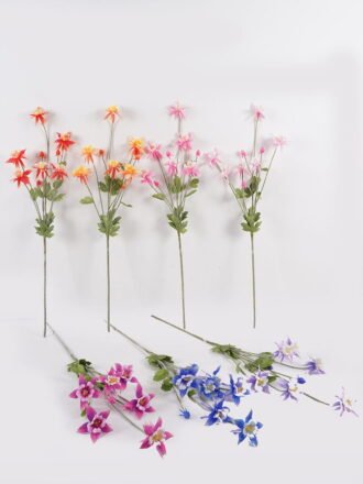 Artificial Flower 18*18*85cm Columbine single stem GS-71225002-O2 2025Mar 3,000+ sqm showroom with thousands of artificial flowers, plants & trees ready for global sourcing.