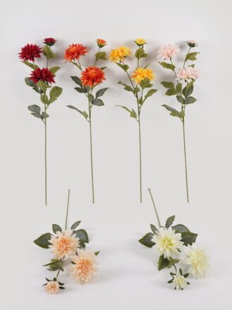 Artificial Flower Dahlia X 3  GS-55325003DUP-P1 2025Mar 3,000+ sqm showroom with thousands of artificial flowers, plants & trees ready for global sourcing.