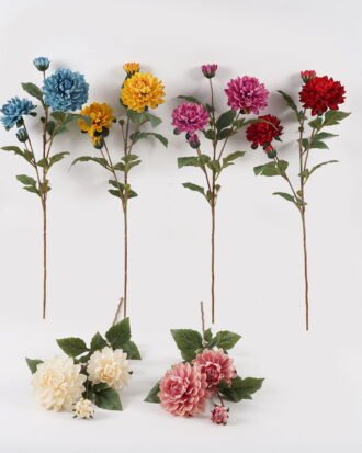 Artificial Flower Dahlia *3 spray GS-00525005DUP 2025Mar YeahFlower is one of Chinese leading OEM manufacturers and exporters , supplying the silk flowers, wholesale artificial trees