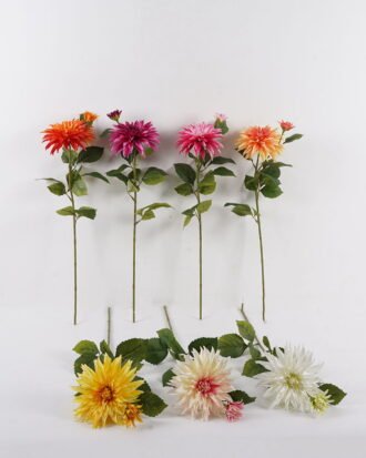 Artificial Flower 25*25*74cm Dahlia single stem GS-10624033CT 2025Mar YeahFlower is one of Chinese leading OEM manufacturers and exporters , supplying the silk flowers, wholesale artificial trees