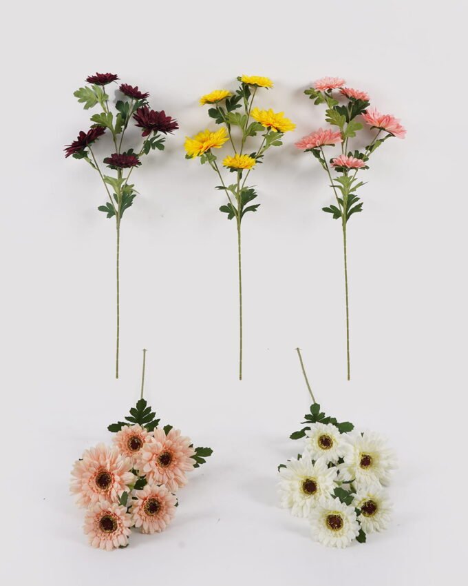 Artificial Flower Gerbera X 5 BUSH GS-55325002DUP 2025Mar YeahFlower is one of Chinese leading OEM manufacturers and exporters , supplying the silk flowers, wholesale artificial trees