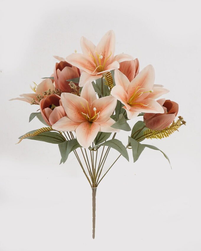 Artificial Flower Lily&tulip *11 bush GS-00525009DUP 2025Mar YeahFlower is one of Chinese leading OEM manufacturers and exporters , supplying the silk flowers, wholesale artificial trees