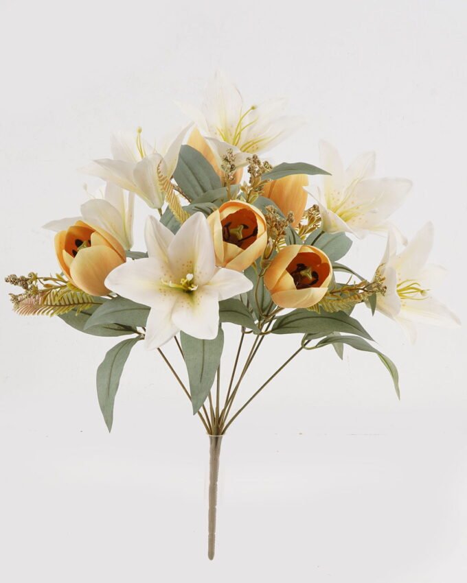 Artificial Flower Lily&tulip *11 bush GS-00525009DUP 2025Mar YeahFlower is one of Chinese leading OEM manufacturers and exporters , supplying the silk flowers, wholesale artificial trees