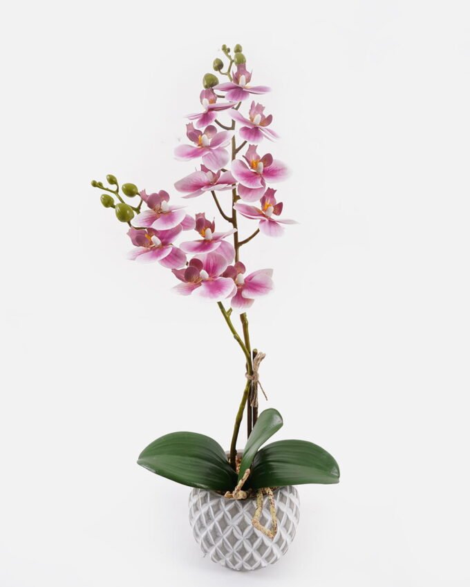 Artificial Flower 32*11*40cm Orchid in Cement pot GS-03324052 2025Mar YeahFlower is one of Chinese leading OEM manufacturers and exporters , supplying the silk flowers, wholesale artificial trees
