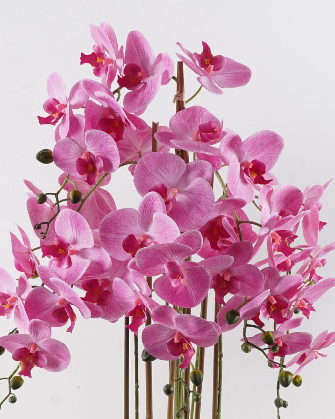 Artificial Flower 66*66*114cm Phalaenopsis *7 in PP pot GS-76324003CT 2025Mar YeahFlower is one of Chinese leading OEM manufacturers and exporters , supplying the silk flowers, wholesale artificial trees